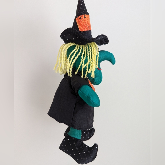 BUNDLE Wizard of Oz Wicked Witch Trinket Mirror Pill Box & Vtg Green Witch Decor - Picture 11 of 16